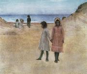 William Stott of Oldham The Two Sisters painting